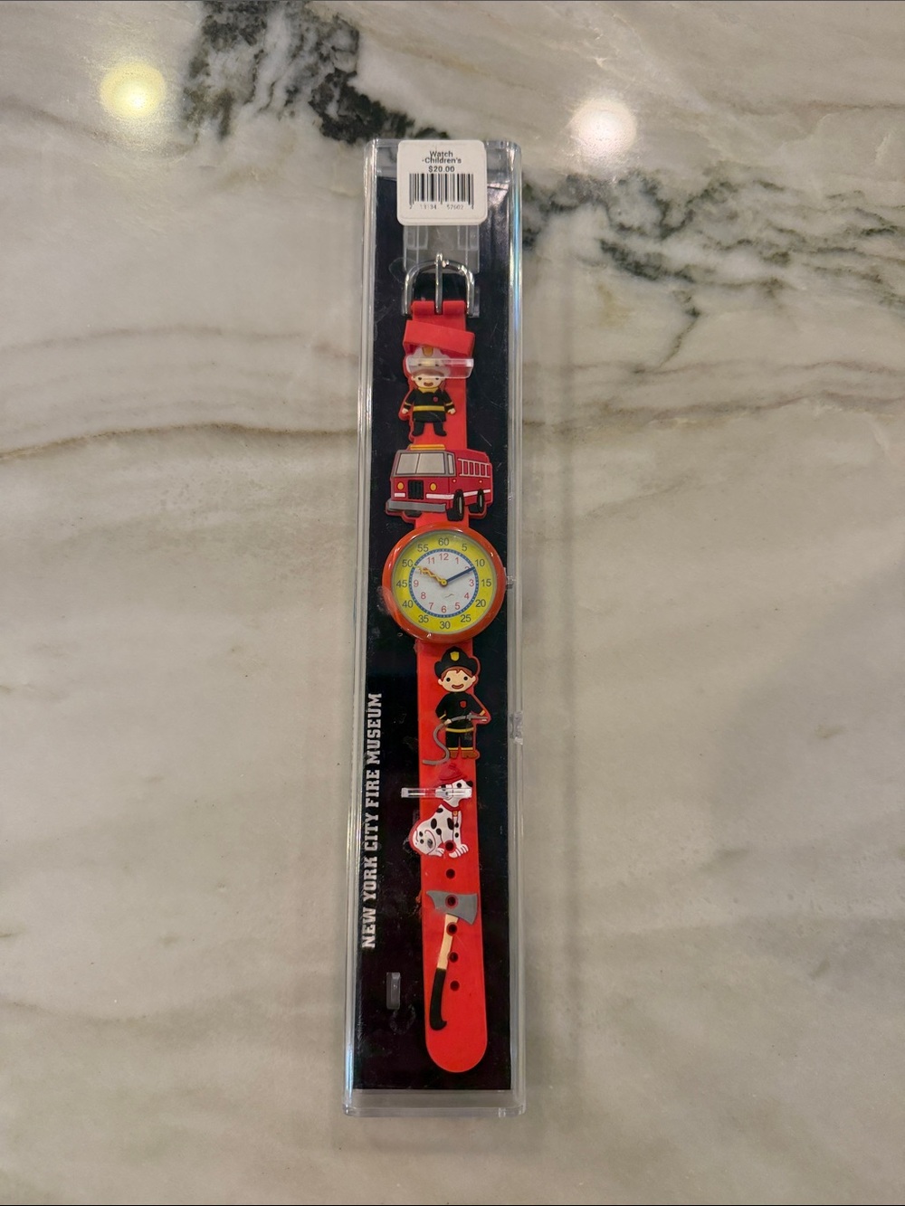 Kids Red Firefighter-Themed Watch by